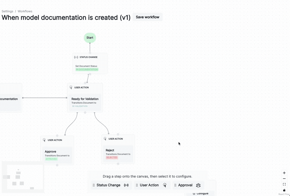 A gif workflow step configuration.